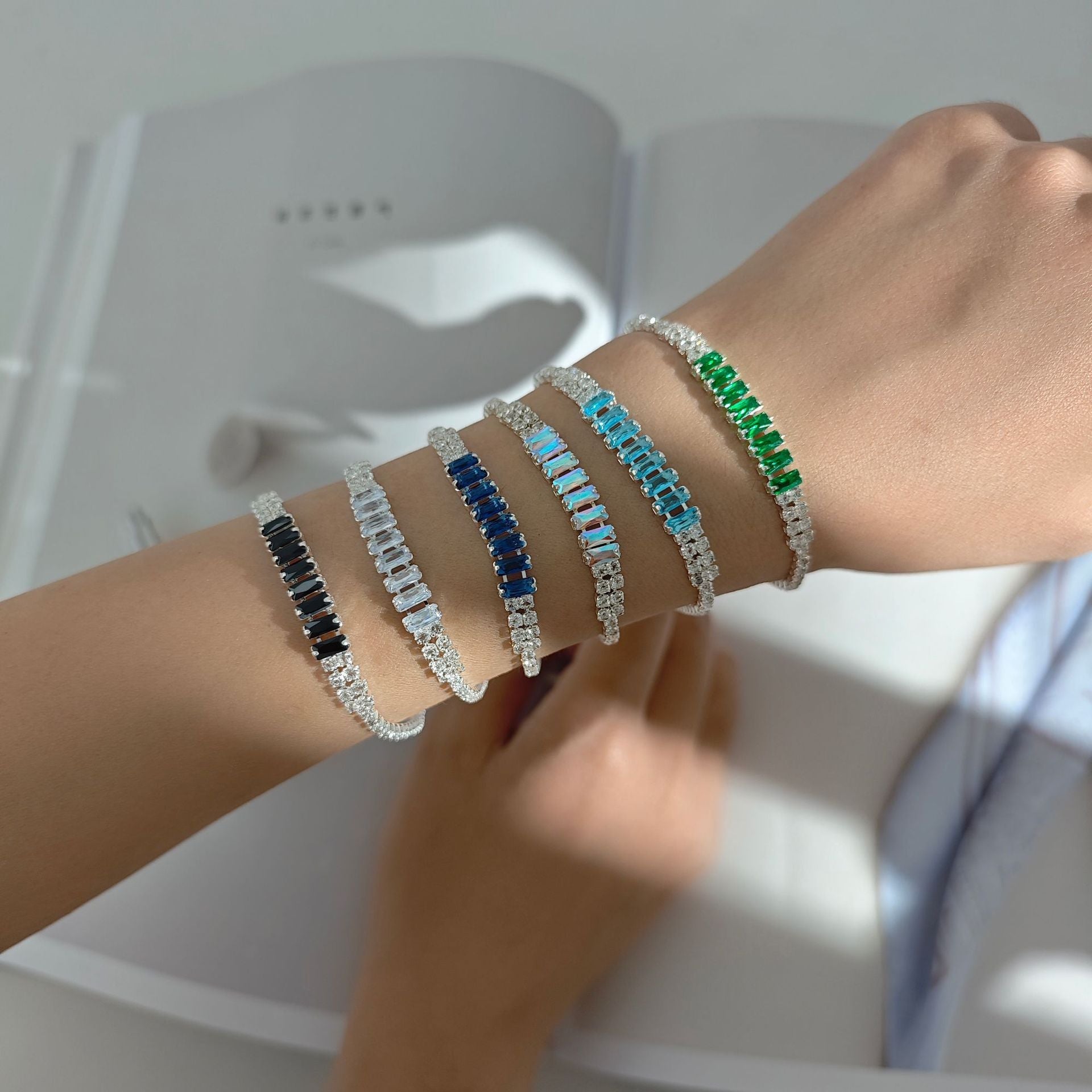 Copper Geometric Solid Color Bracelets