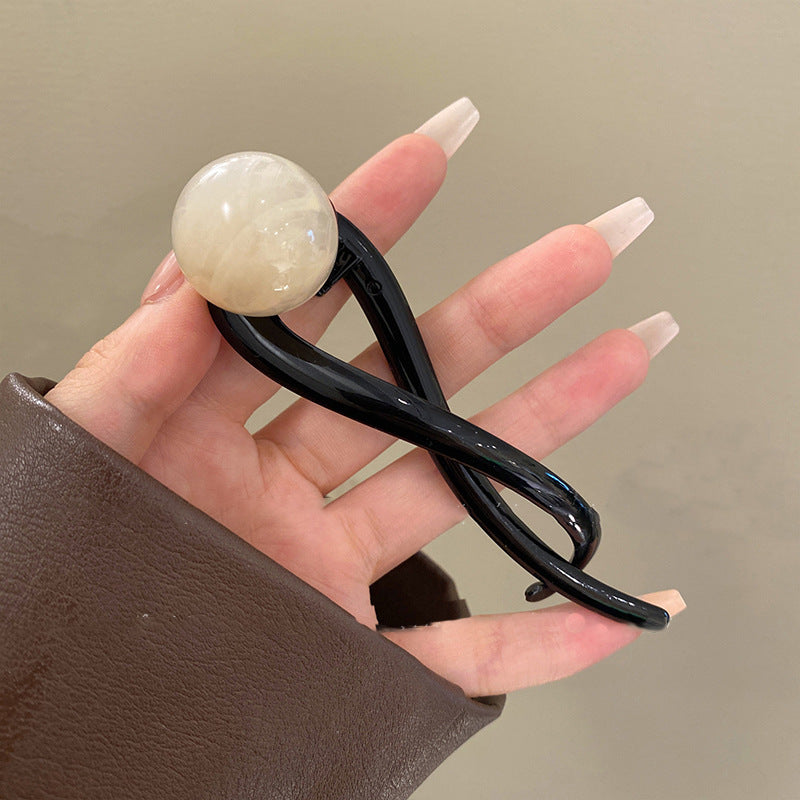 Women's Sweet Flower Arylic Plating Hair Clip