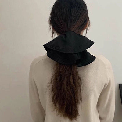 Women's Simple Style Solid Color Cloth Pleated Hair Tie