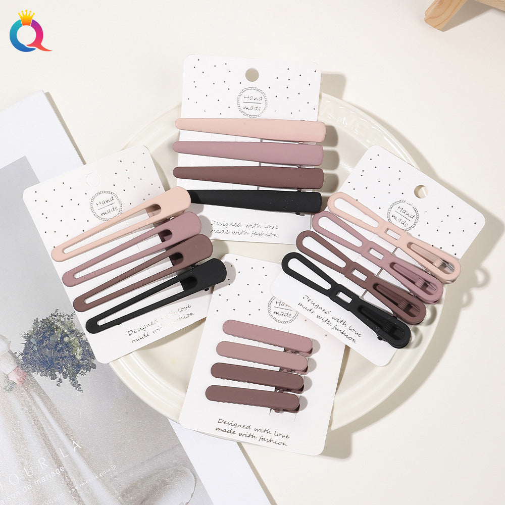 women's simple style geometric alloy plating hair clip