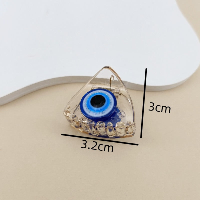 women's retro devil's eye plastic resin hair claws