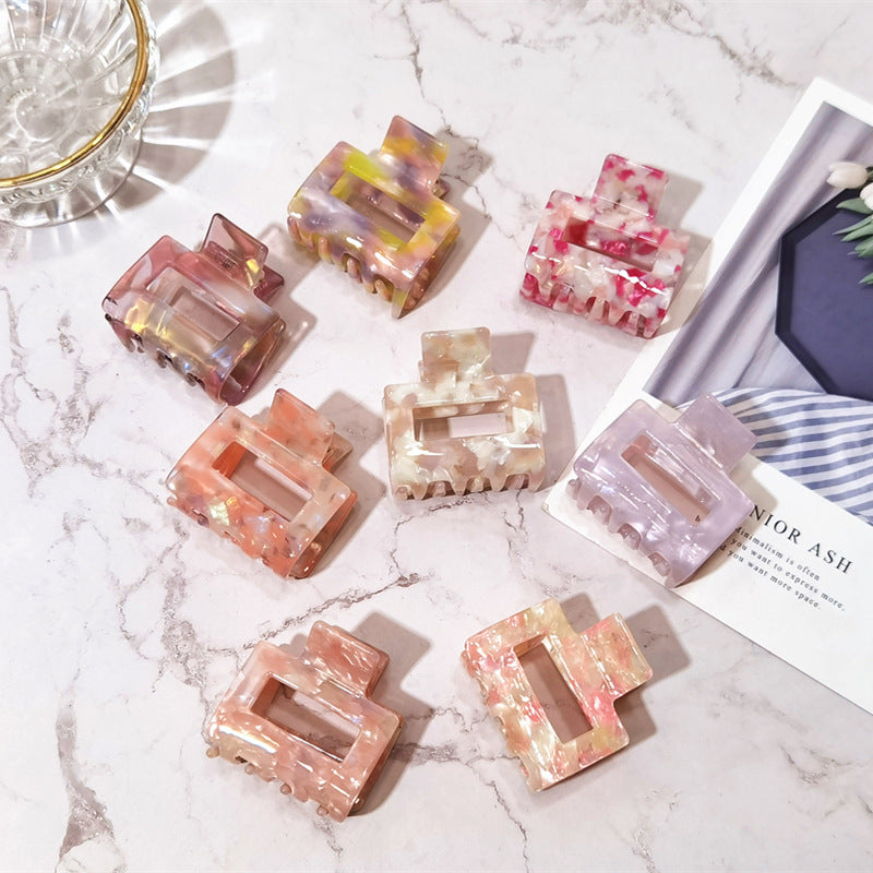 fashion geometric acetic acid sheets stoving varnish hair claws 1 piece