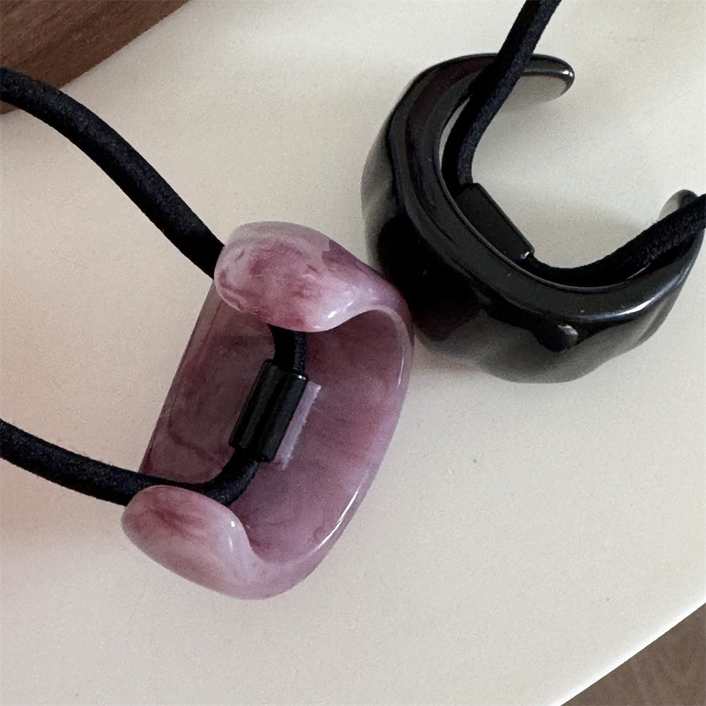 Women's Simple Style Geometric Plastic Resin Hair Tie