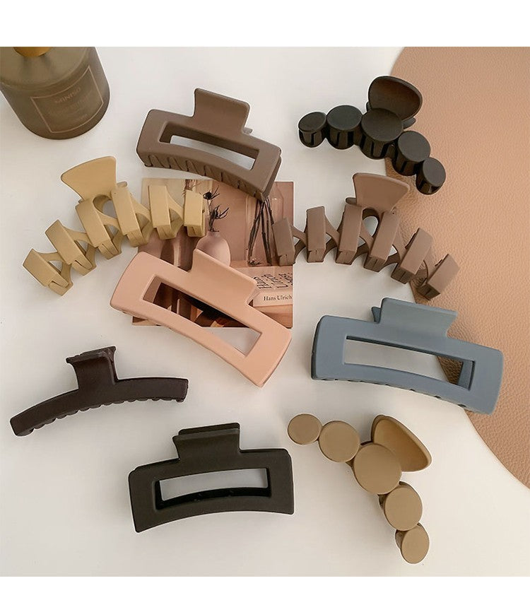 fashion geometric resin stoving varnish hair claws 1 piece