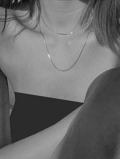 Jewelry Basic Classic Style Geometric Titanium Steel Plating Necklace