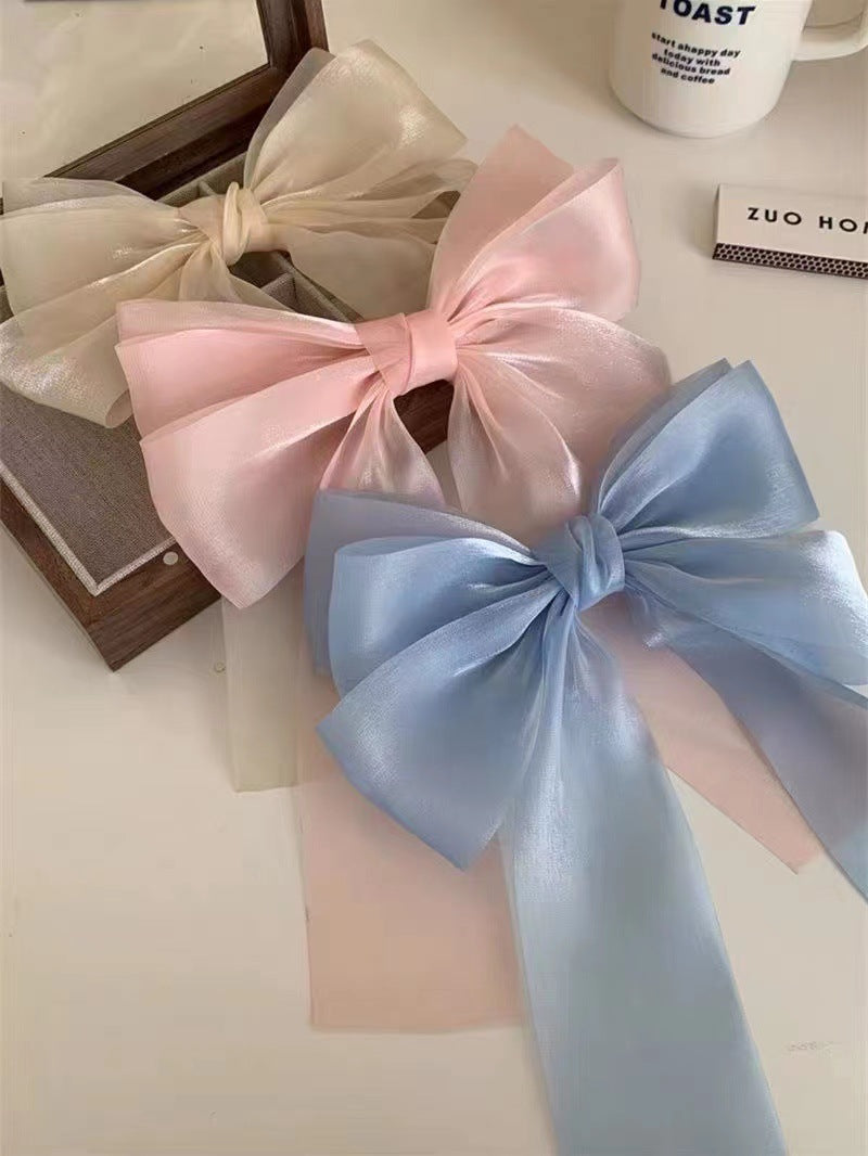 Women's Sweet Bow Knot Gauze Hair Clip