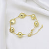 Copper 18K Gold Plated Plating Geometric Solid Color Bracelets