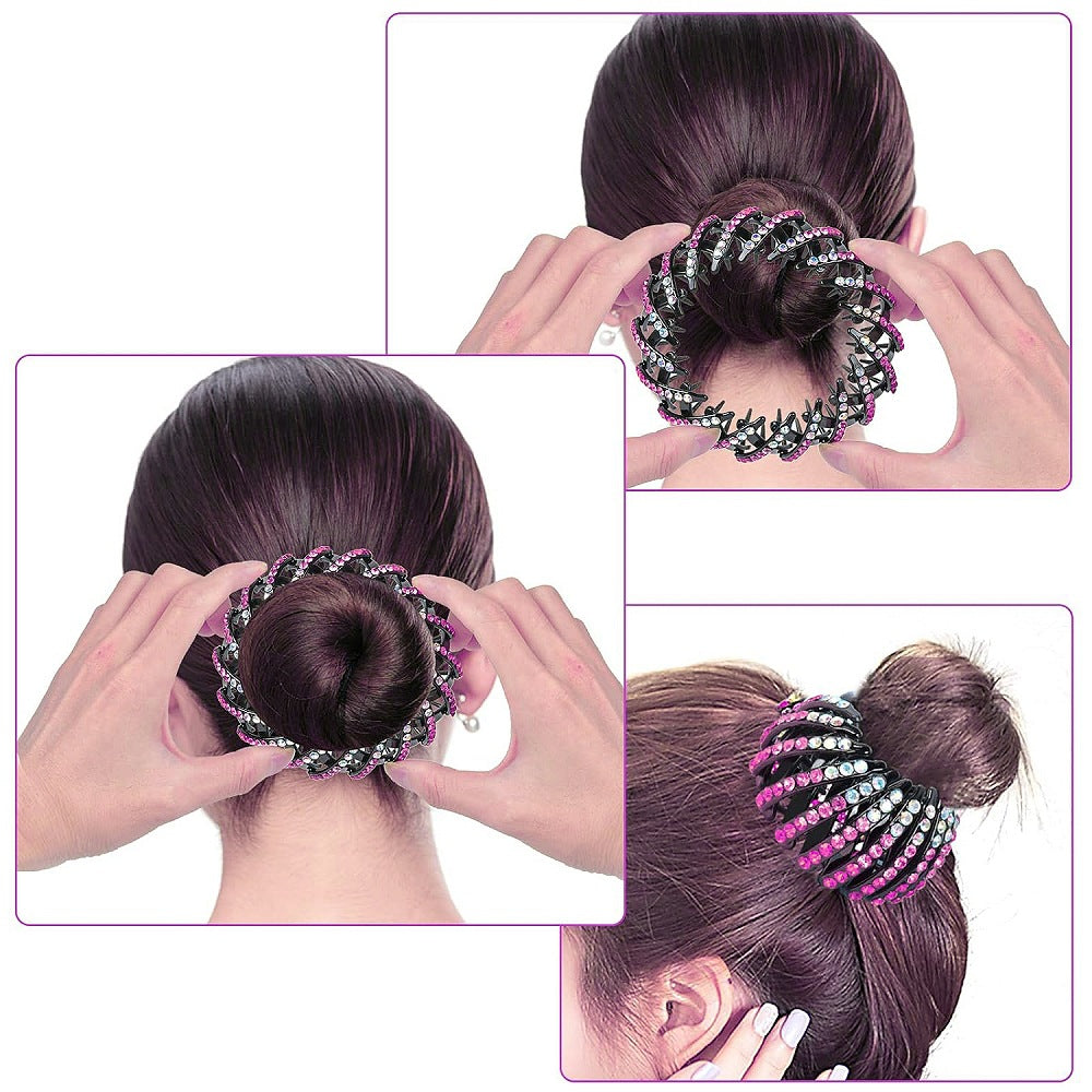Women's Casual Simple Style Geometric Plastic Rhinestones Hair Clip