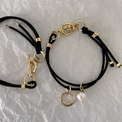 Women's Simple Style Heart Shape Smiley Face Alloy Hair Tie