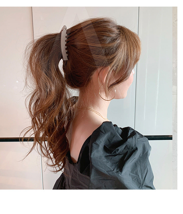 fashion geometric solid color arylic hair clip 1 piece