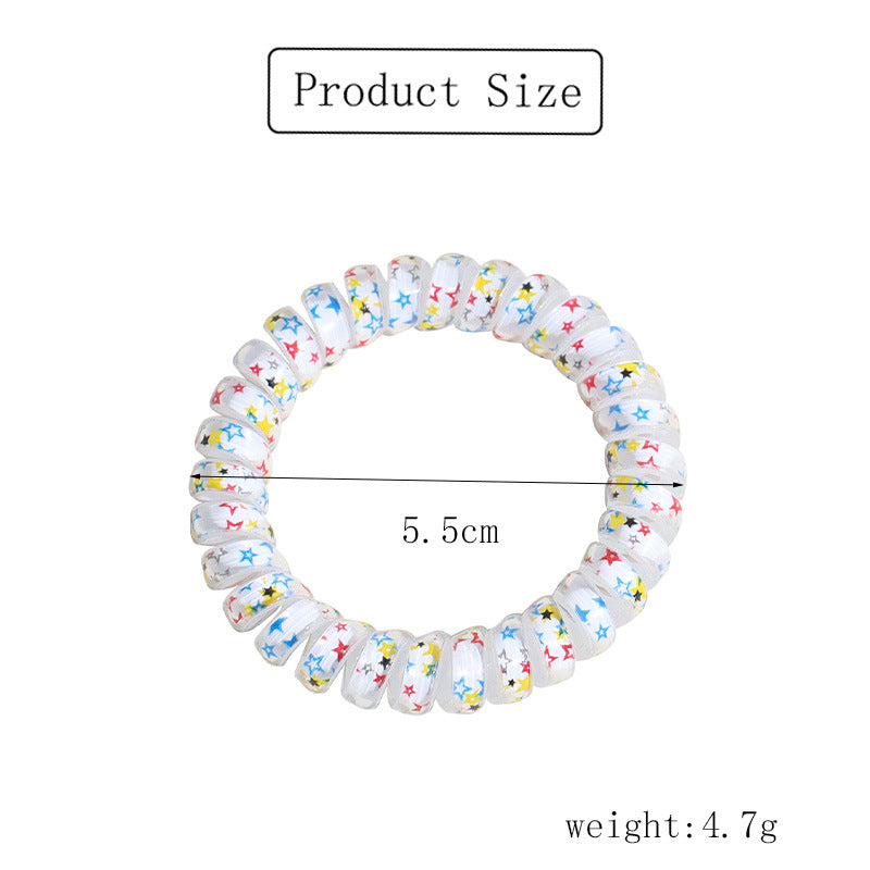 cute star plastic hair tie