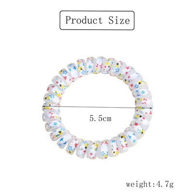cute star plastic hair tie