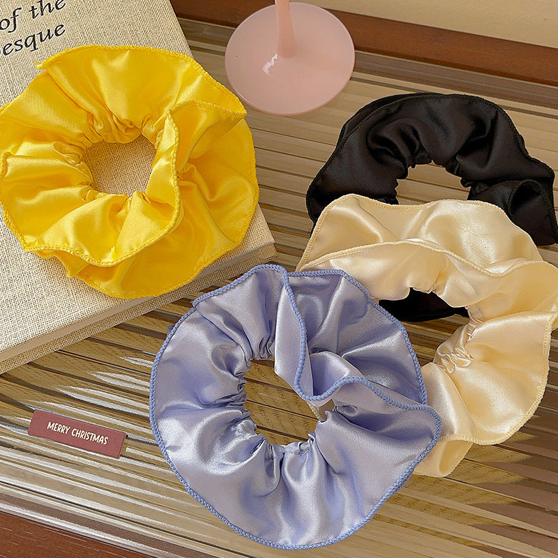 Women's Casual Simple Style Solid Color satin Hair Tie