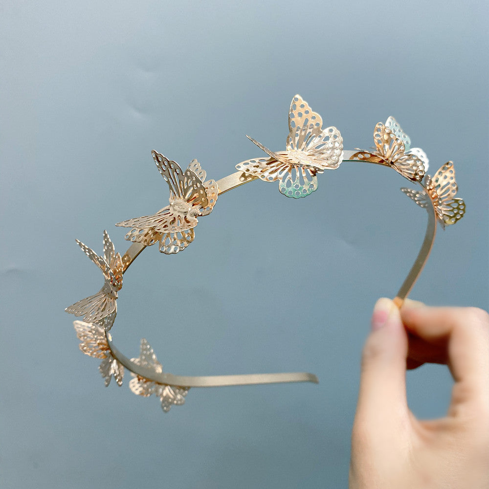 fashion hollow butterfly headband