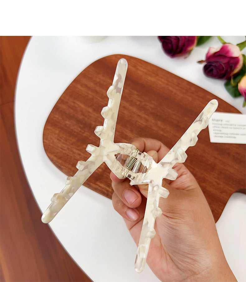 Women's Casual Marble Acetic acid sheets Hair Claws