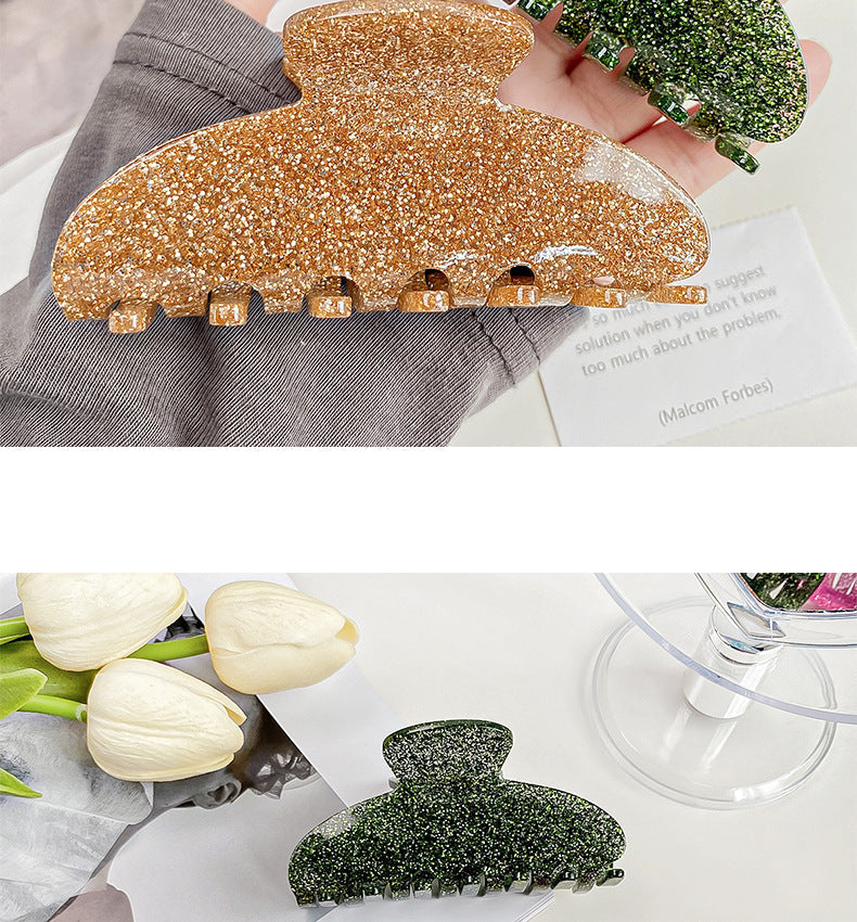 Women's Sweet Solid Color Arylic Hair Claws