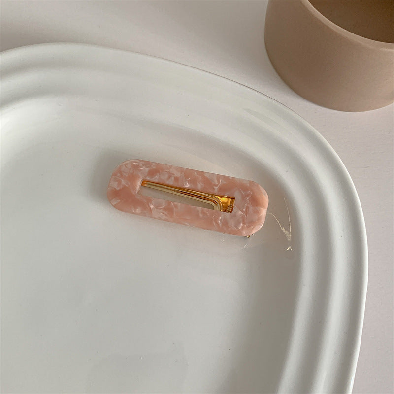 simple style flower acetic acid sheets printing hair clip 1 piece