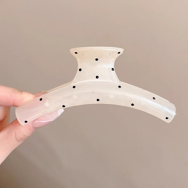 Cute love grab clip girl 2025 new popular high-end disc hair shark clip hairpin hair card headdress