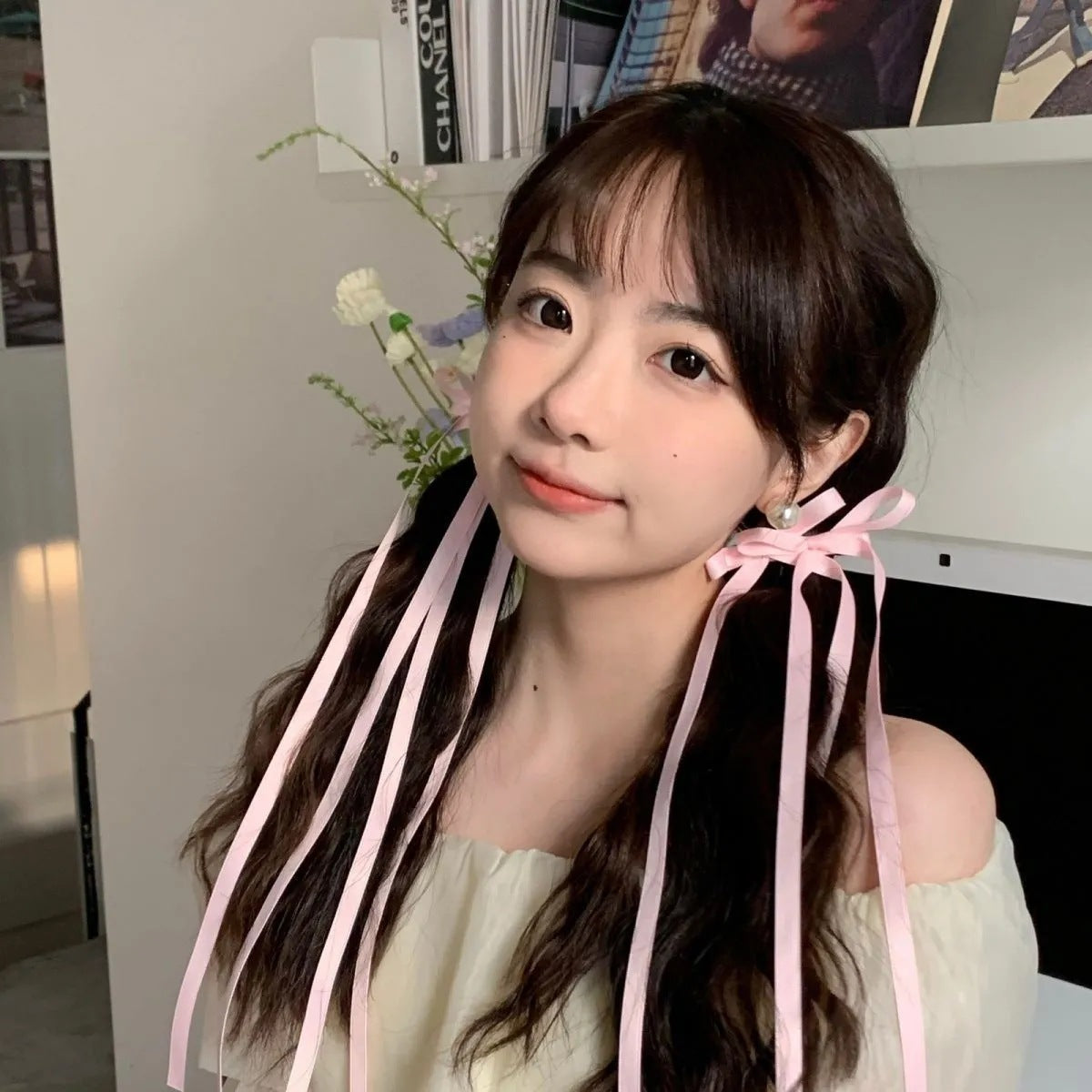 Women's Sweet Simple Style Bow Knot Cloth Bowknot Hair Clip