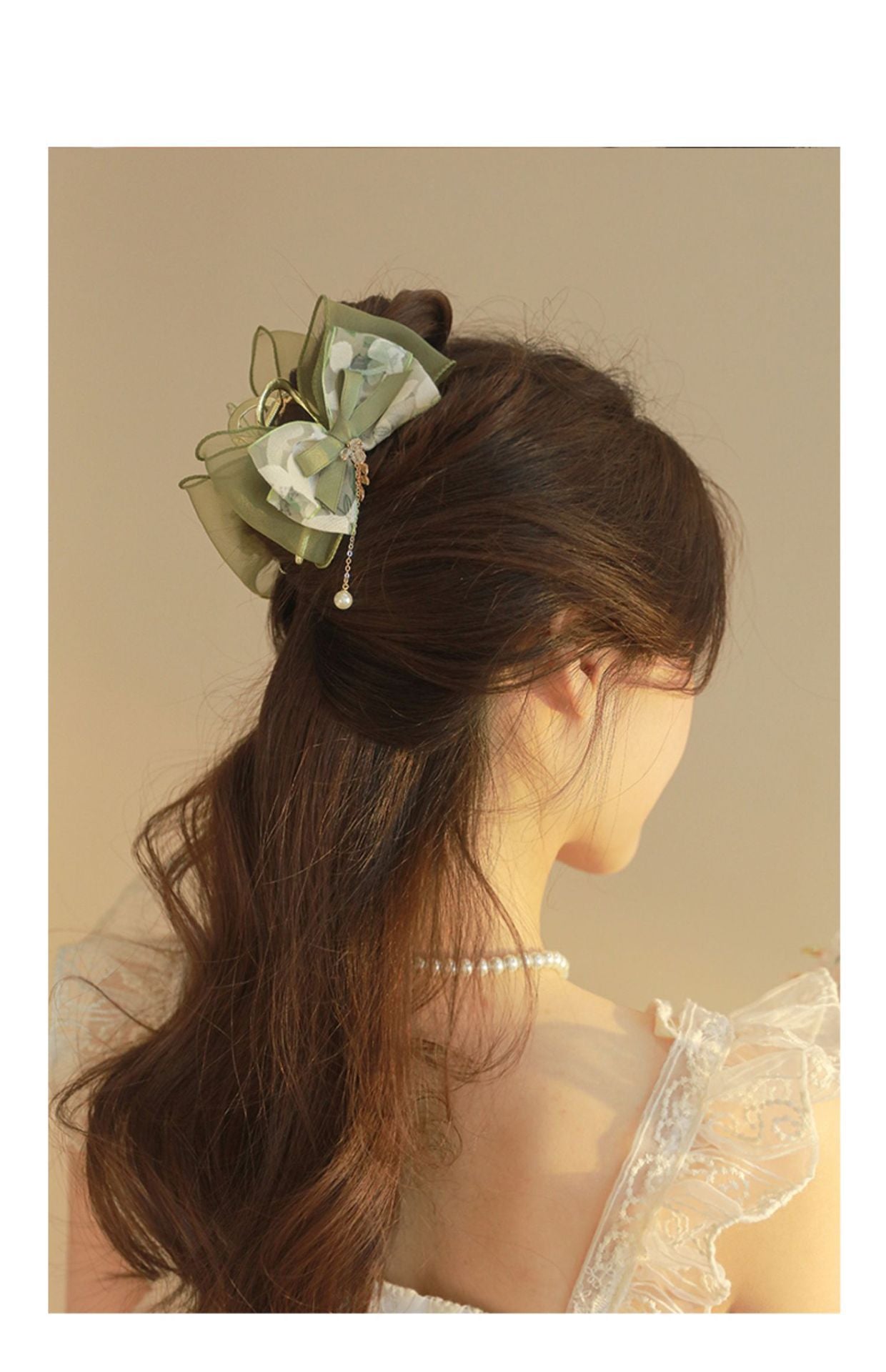 Women's Sweet Simple Style Bow Knot Cloth Hair Claws