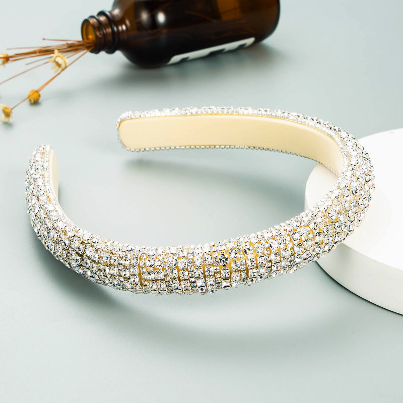 jewelry baroque full diamond fabric headband
