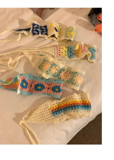 Women's IG Style Casual Plaid Rhombus Knit scarf