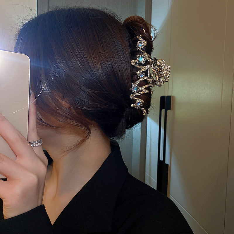 women's simple style irregular alloy hair claws
