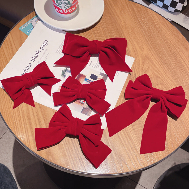 fashion bow knot cloth hair clip