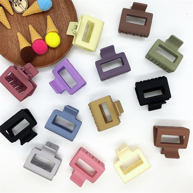 simple style solid color arylic hair claws 1 piece