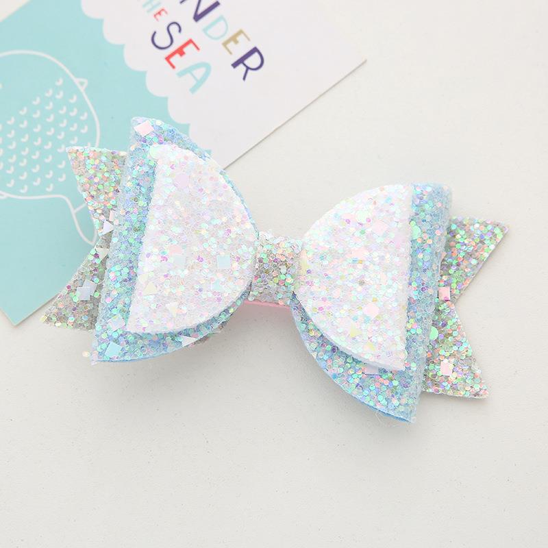 Girl'S IG Style Sweet Bow Knot Sequin Hair Clip