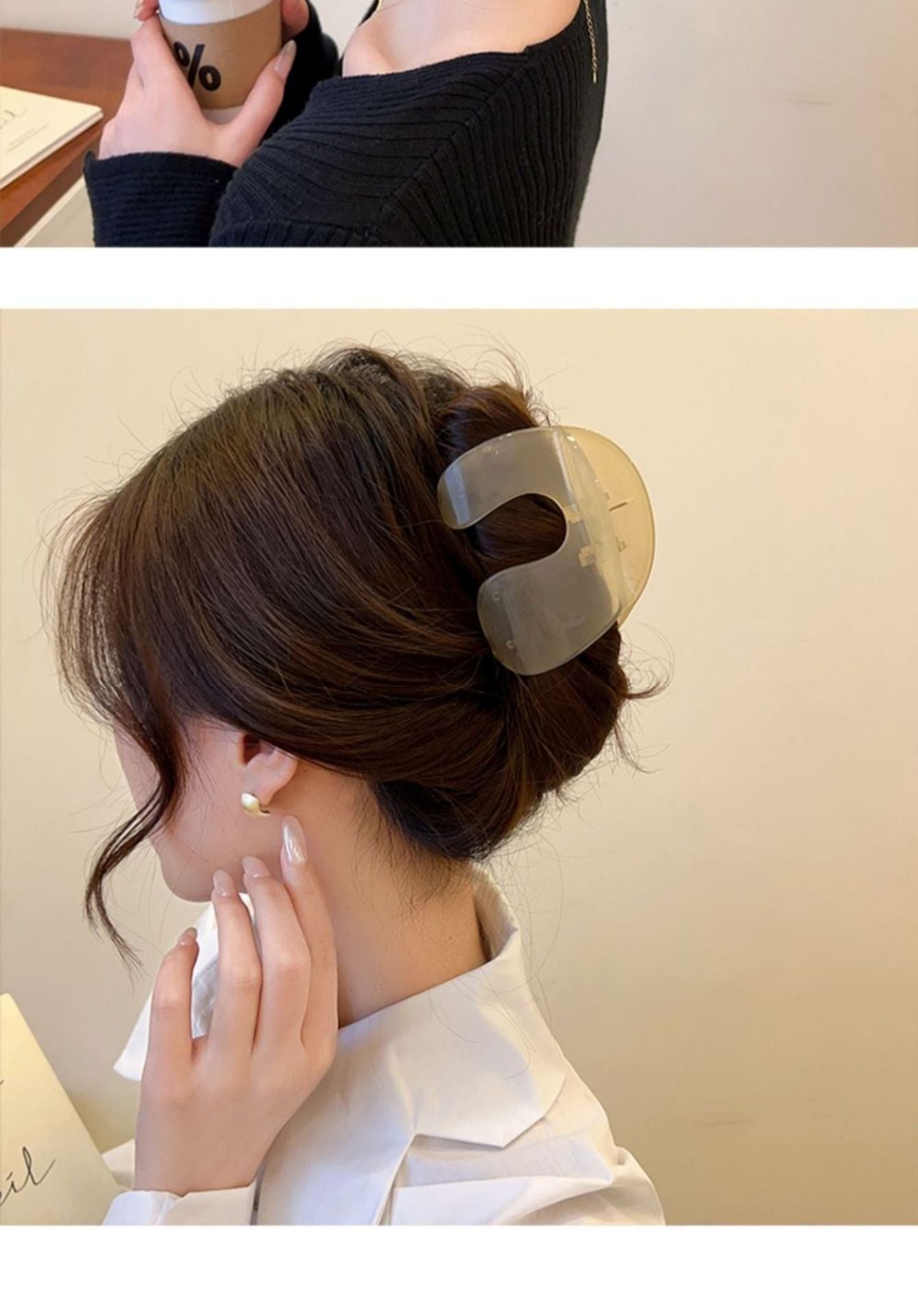 women's ig style geometric plastic stoving varnish hair claws