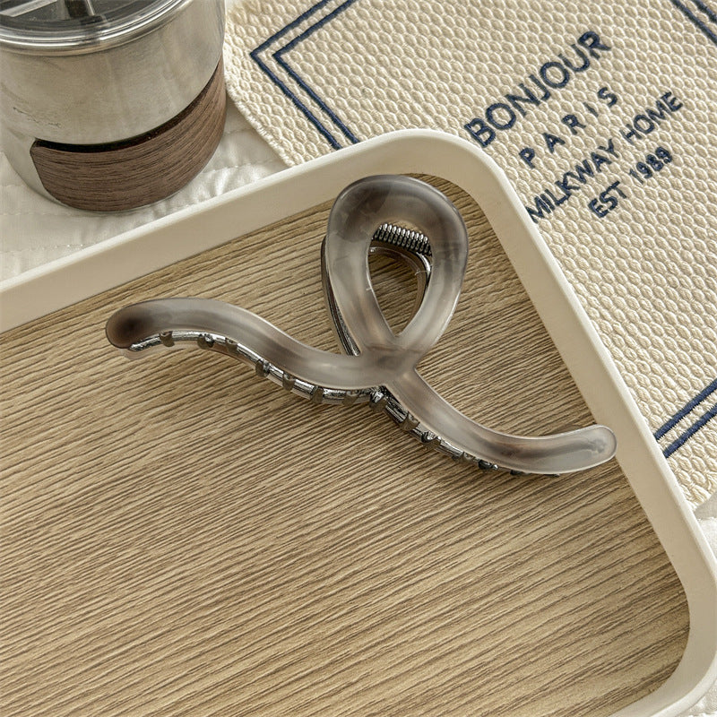 Women's Simple Style Waves Acetic acid sheets Metal Hair Claws