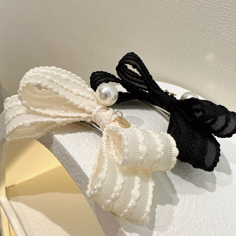 Women's Sweet Bow Knot Cloth Hair Clip