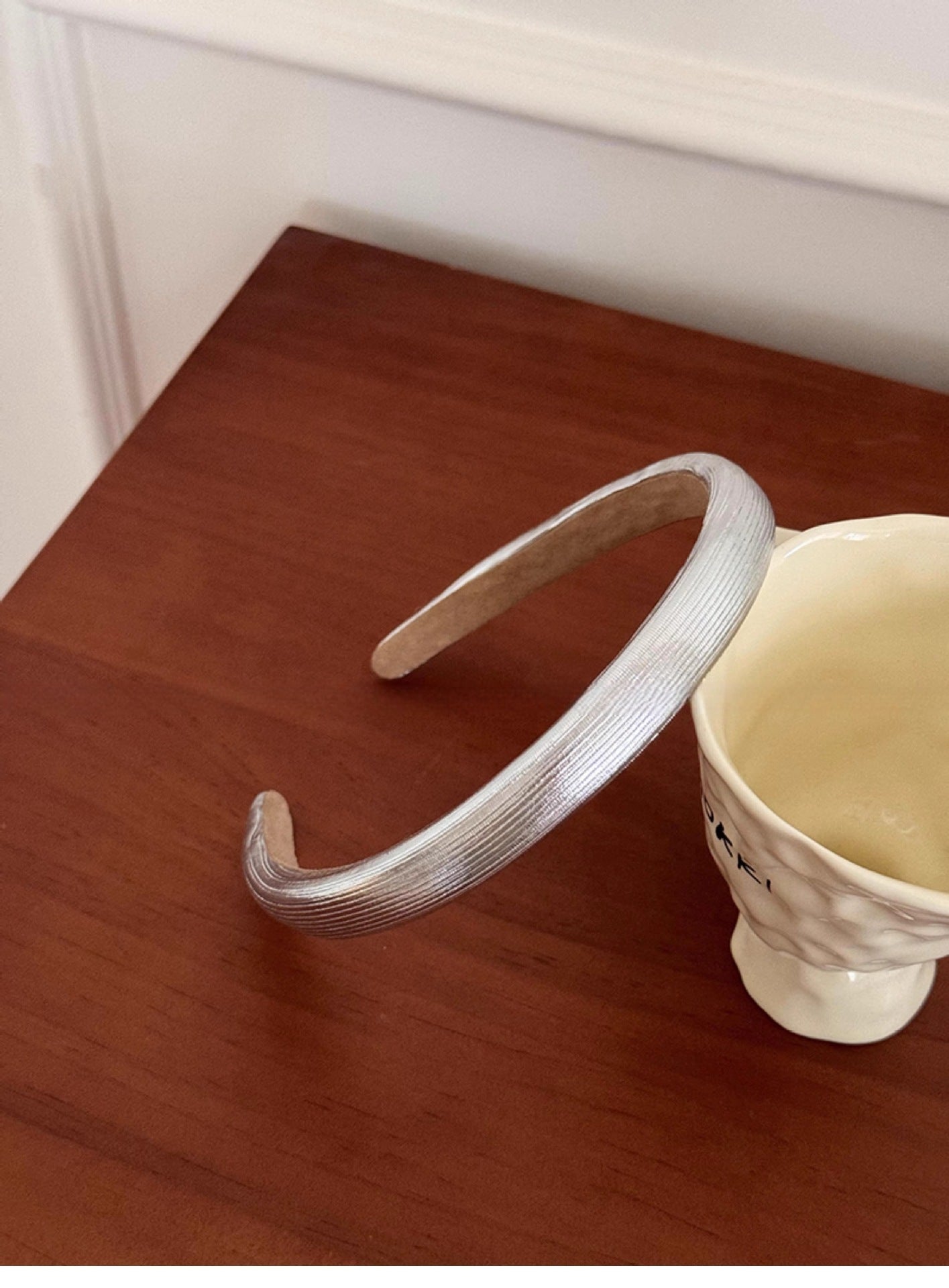 Women's Simple Style Classic Style Solid Color Pu Leather Hair Band