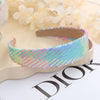 Women's Lady Solid Color Plastic Resin Stoving Varnish Hair Band