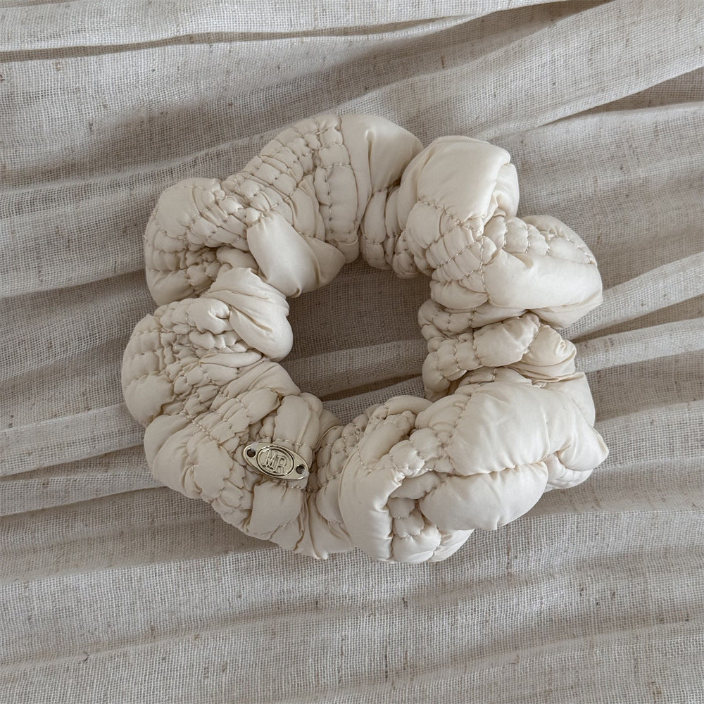 Women's Modern Style Classic Style Solid Color Cloth Pleated Hair Tie