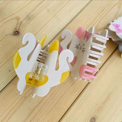 Women's Cartoon Style Heart Shape Cat Bow Knot Acetic acid sheets Polishing Hair Claws