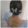 Women's Sweet Butterfly Plastic Stoving Varnish Hair Claws