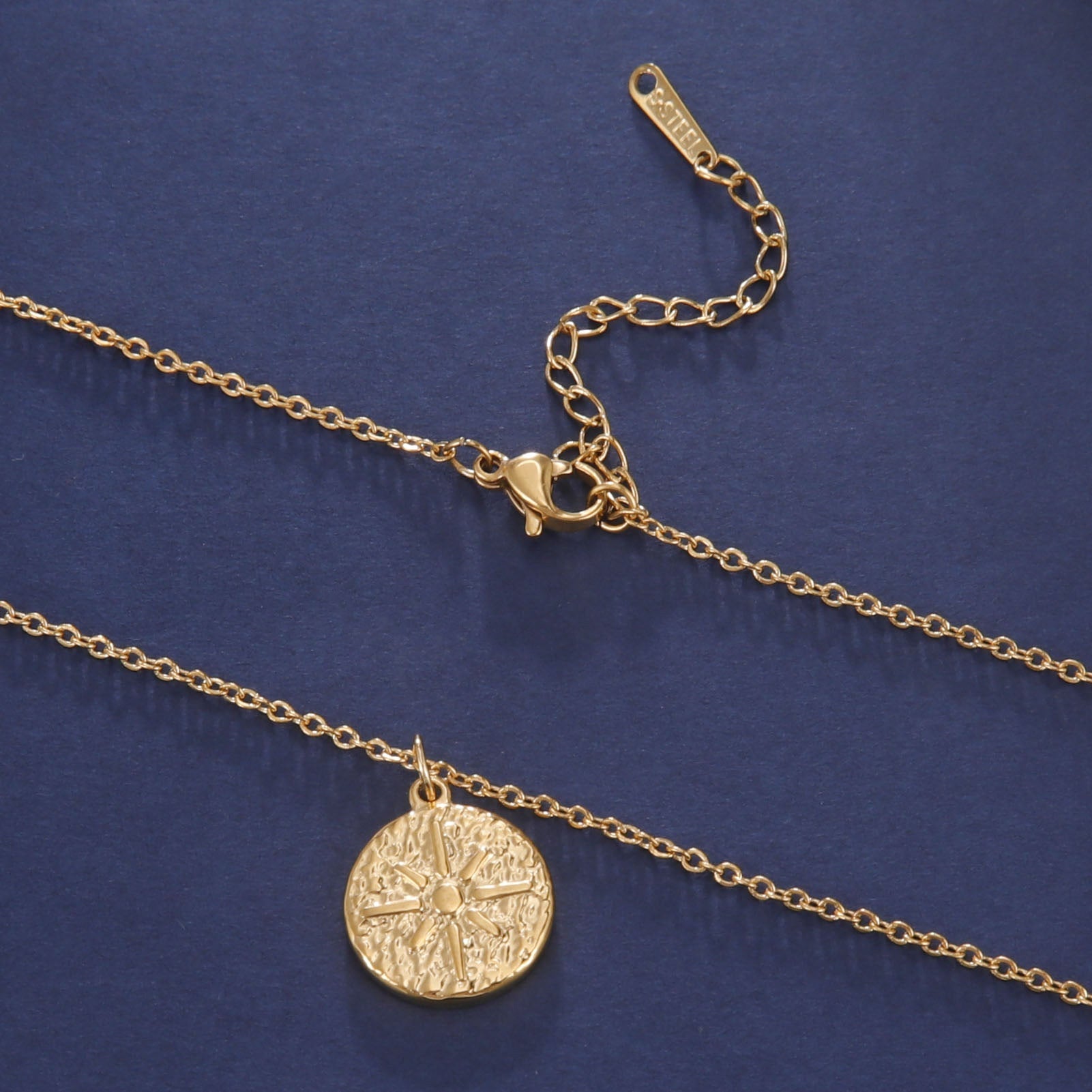 Jewelry Streetwear Sun 304 Stainless Steel Pendant Necklace