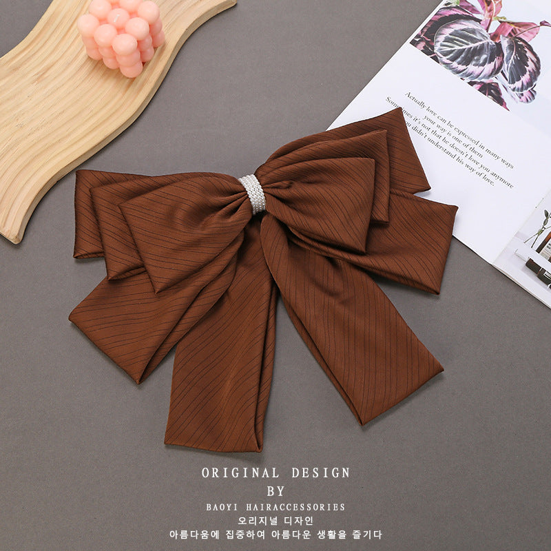 Women's Retro Bow Knot Cloth Hair Clip