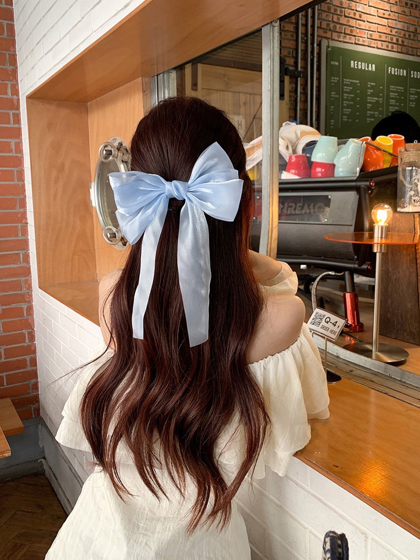 Women's Sweet Bow Knot Gauze Hair Clip