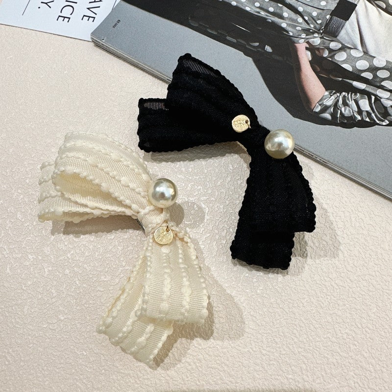 Women's Sweet Bow Knot Cloth Hair Clip