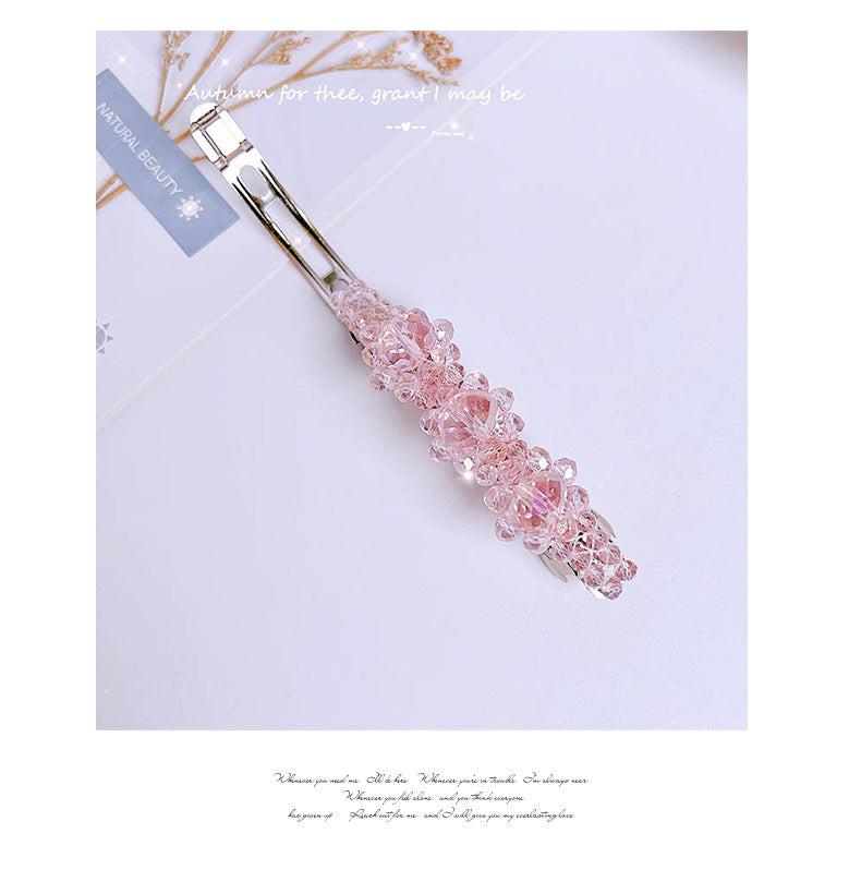sweet artificial crystal hair clip 1 piece