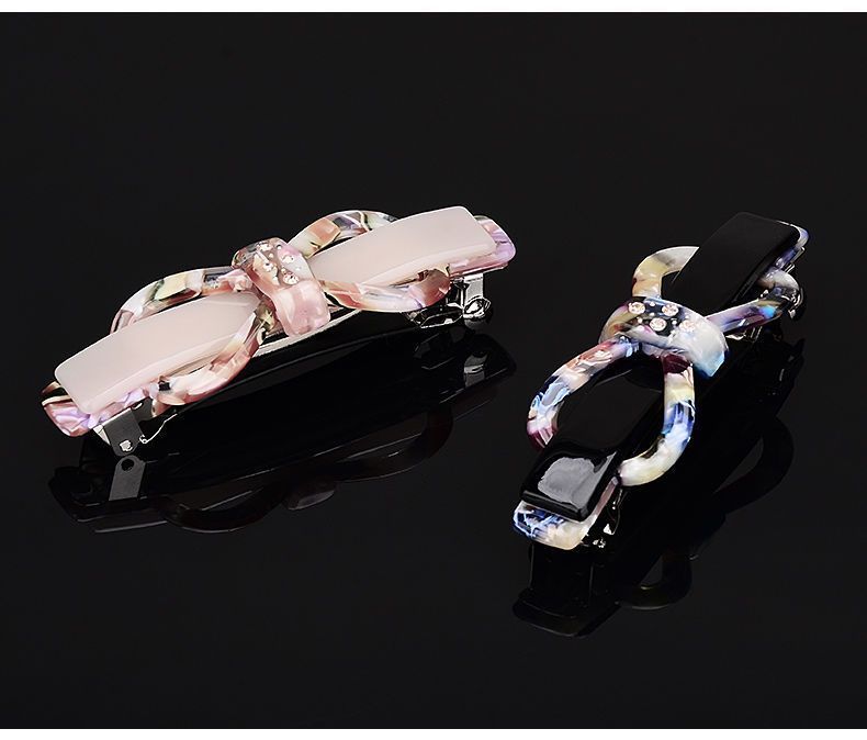 Women's Simple Style Bow Knot Acetic acid sheets Hair Clip