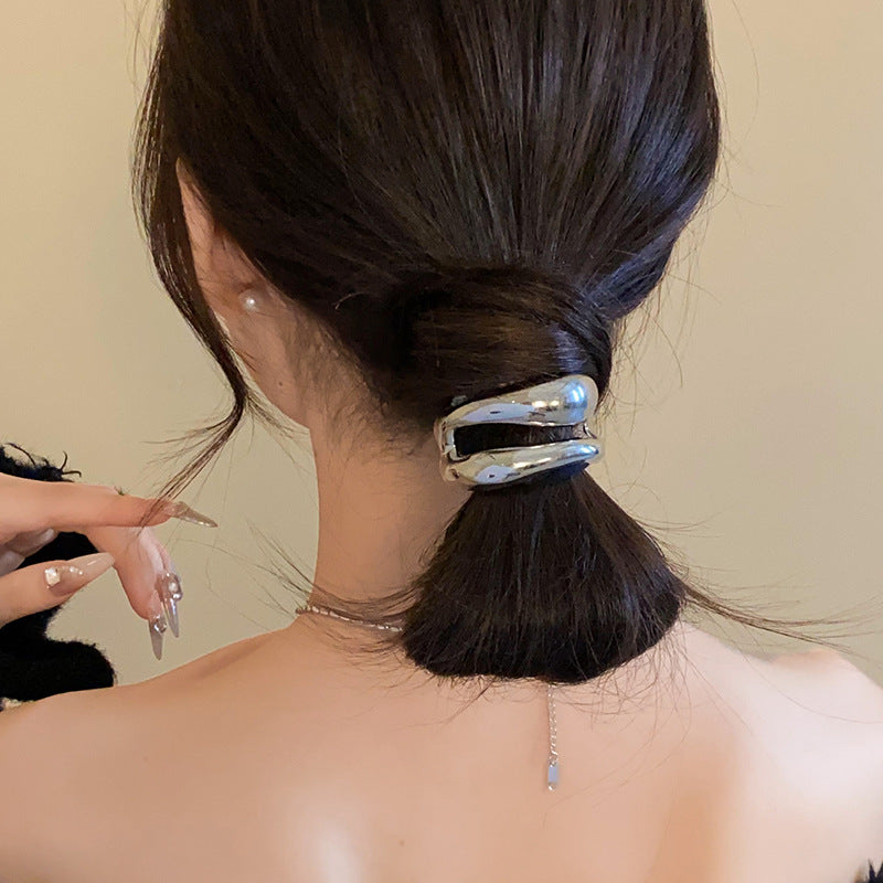 Women's IG Style Simple Style Solid Color Alloy Hair Tie