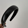 Women's Casual Simple Style Solid Color Pu Leather Handmade Hair Band
