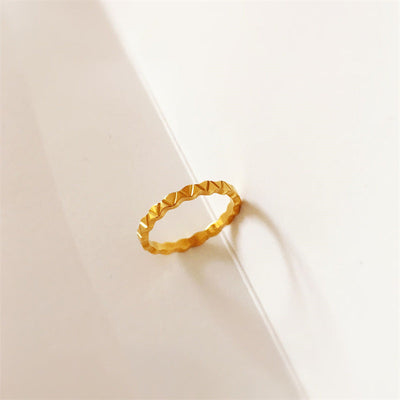 Jewelry Lady Geometric Titanium Steel Rings