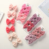 girl's simple style bow knot cloth braid hair band