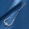 Copper Inlay Round Square Heart Shape Imitation Moissanite Bracelets