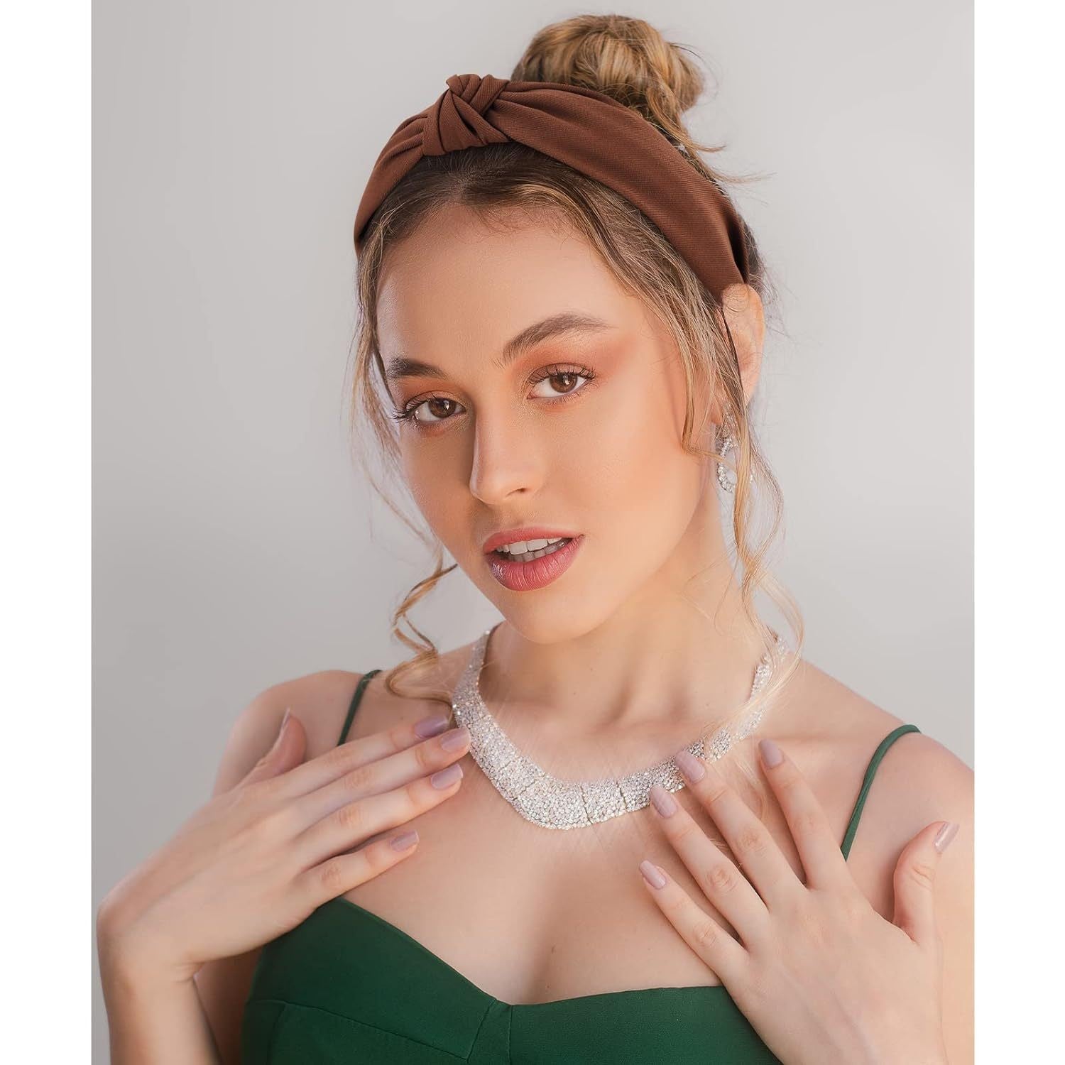 Women's Simple Style Solid Color Cloth Hair Band